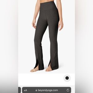 Beyond Yoga Spacedye Make The Cut Split Ankle Pant Small Darkest Night
